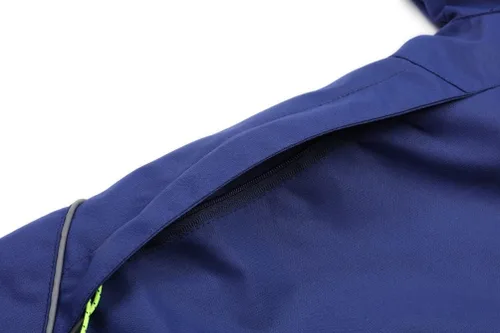 Vista 4 de Dubbped Chaqueta impermeable con capucha para niños y niñas, rompevientos ligera e impermeable para niños