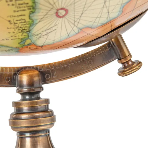 Vista 3 de Mercator Classic Stand Globe by Authentic Models - Globo del mundo para oficina en casa con soporte, globo giratorio con cartógrafos legendarios