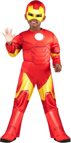 Vista 8 de MARVEL Official Toddler Deluxe Halloween Costume - Premium Quality Padded Jumpsuit and Fabric Headpiece (3T-4T)