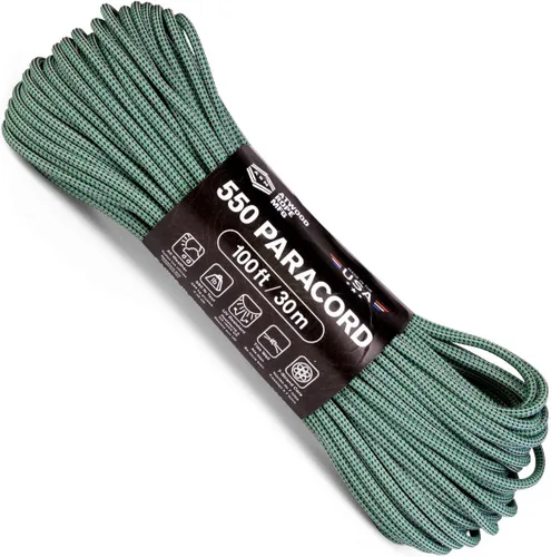 Vista 19 de Atwood Rope MFG Cuerda de paracaídas de nailon 550 que cambia de color, 100 pies, 7 hebras, equipo de supervivencia exterior, fabricado en Estados