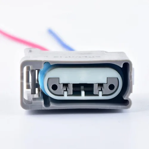 Vista 5 de Conector impermeable automático de 2 pines para Ford Focus Mondeo GM Buick Opel Cadillac Lincoln Jeep Faro intermitente luz trasera Plug (gris)