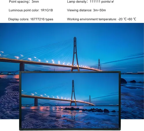 Vista 6 de P3 40 "x25" Led Sign Pantalla de visualización digital de desplazamiento programable para tablero de mensajes de negocios Control Wifi de alta