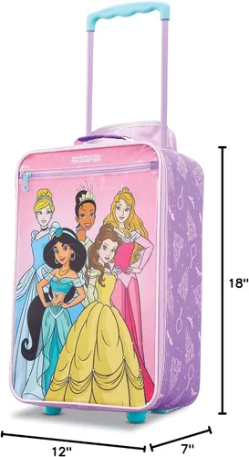 Vista 8 de AMERICAN TOURISTER - Equipaje vertical infantil de superficie blanda de Disney, Princesa), 139451-2093