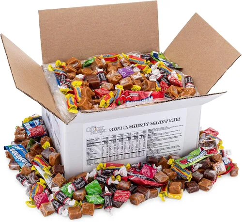 Vista 3 de Office Snax Surtidos de dulces, mezcla de dulces suaves y masticables, caja de 5 libras