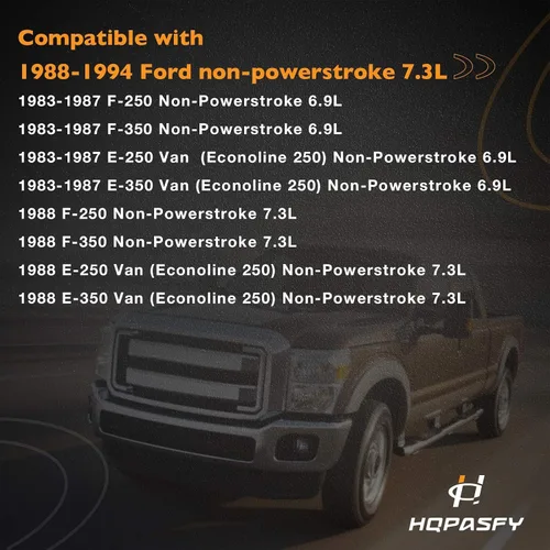 Vista 2 de Kit de línea de retorno del inyector de combustible diésel compatible con Ford 1983-1988 Non-Powerstroke 6.9L 7.3L