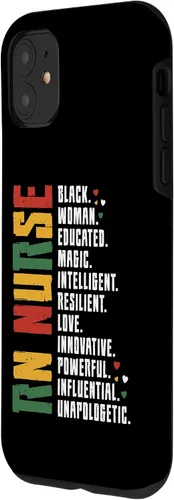 Vista 8 de iPhone 15 RN Enfermera Black History Enfermera Afro African Registered Enfermera Caso