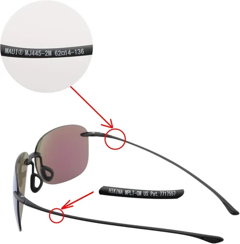 Vista 5 de Walleva Lentes de repuesto para gafas de sol Maui Jim Hikina, múltiples opciones disponibles
