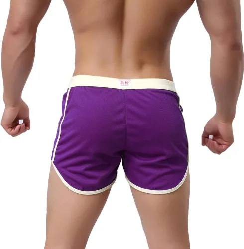 Vista 4 de Pantalones cortos para hombre, para correr, entrenamiento, fisicoculturismo, gimnasio, atléticos, deportivos, casuales, pantalones cortos