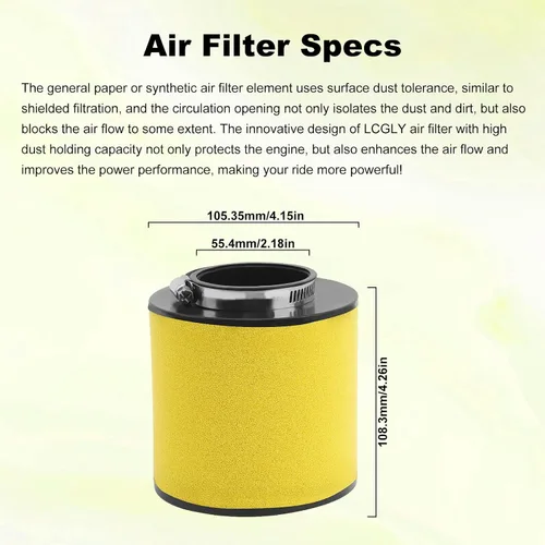 Vista 4 de 17254-HM8-000 Filtro de aire y filtro de aceite y bujía compatible con Honda Recon 250 TRX250 TRX250TE TRX250TM Sportrax TRX250EX TRX250X ATV