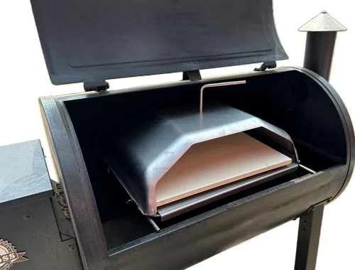 Vista 3 de Pellethead Accesorio para horno de pizza para parrillas de pellets – Convierte Traeger, Pit Boss, GMG y Camp Chef en horno de pizza al aire libre