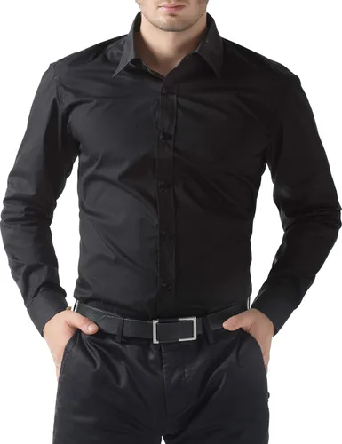 Vista 3 de Paul Jones - Camisas de vestir de manga larga con botones para hombre