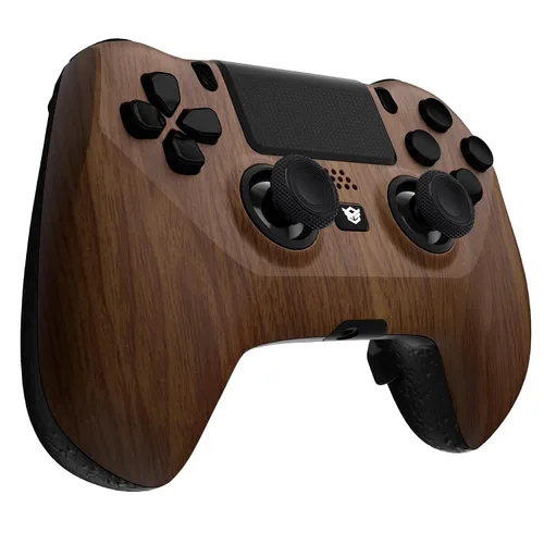 Vista 2 de HEXGAMING HYPER Wireless Pro Controller Compatible with ps4, Modded Controller for Big Hand - 4 Remap Back Buttons - Triggers Stop - Interchangeable