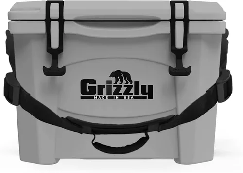Vista 16 de Grizzly - Enfriador de 15 cuartos de galón Baúl de hielo duradero con aislamiento rotomoldeado Fabricado en Estados Unidos Garantía de por