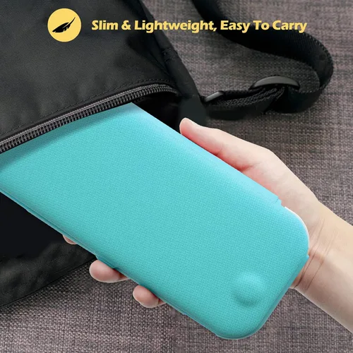 Vista 7 de ProCase Funda abatible para Nintendo Switch Lite con 2 protectores de pantalla de vidrio templado, funda protectora delgada con cubierta frontal
