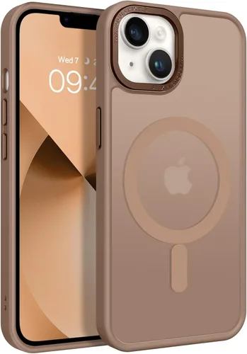 Vista 35 de BENTOBEN Funda magnética para iPhone 13 y iPhone 14 [compatible con Magsafe] Funda translúcida mate para iPhone 13/14, delgada, a prueba de golpes