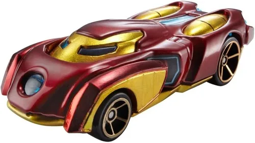 Vista 2 de Hot Wheels, Coche de personajes Marvel, Iron Man #1