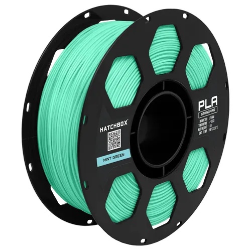 Vista 14 de HATCHBOX Filamento de impresora 3D PLA negro de 1.75mm, carrete de 1 KG (2.2 libras), precisión dimensional +/- 0.03 mm, filamento de impresión 3D