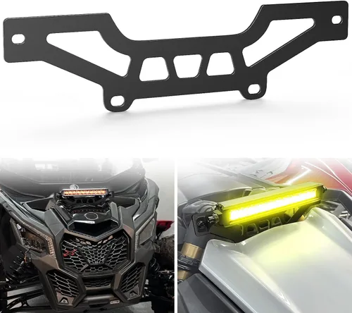 Vista 12 de Nilight Soportes de montaje para barra de luces de respaldo del techo trasero Luces LED inversas Compatible con jaula Pro-fit de Polaris Compatible