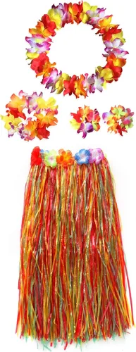 Vista 14 de CISMARK Falda elástica hawaiana, bailarina de Hula.