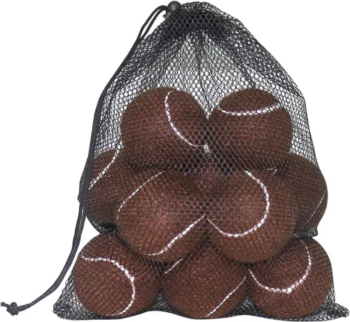 Vista 24 de URBEST Pelota de tenis, 12 paquetes de pelotas de tenis de entrenamiento, pelotas de práctica para jugadores novatos, pelotas de juego para perros