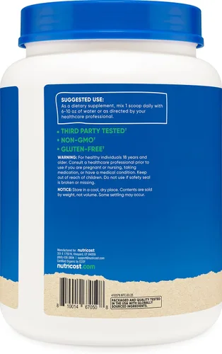 Vista 4 de Nutricost Polvo orgánico de hongo melena de león de 1 libra, certificado orgánico USDA
