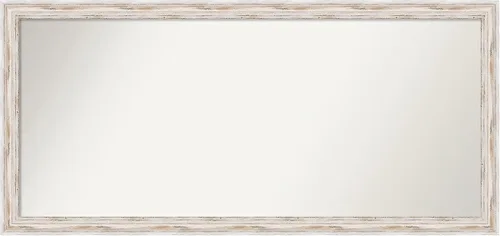 Vista 359 de Amanti Art Espejo personalizado, espejo de baño estrecho Alexandria White Wash, espejo de pared o espejo de tocador de baño sobre el fregadero