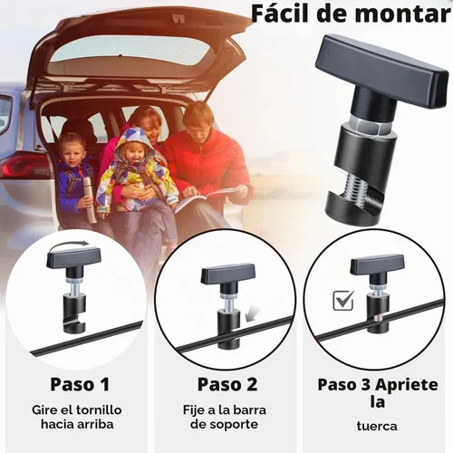 Vista 5 de 2 abrazaderas para capó de automóvil, abrazadera de puntal de capó, clip de retención de soporte de elevación de automóvil, clip de soporte