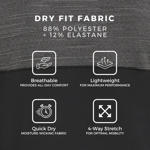 Vista 8 de Three Sixty Six Quick Dry Golf Shirts for Men - Moisture Wicking Short-Sleeve Casual Polo Shirt
