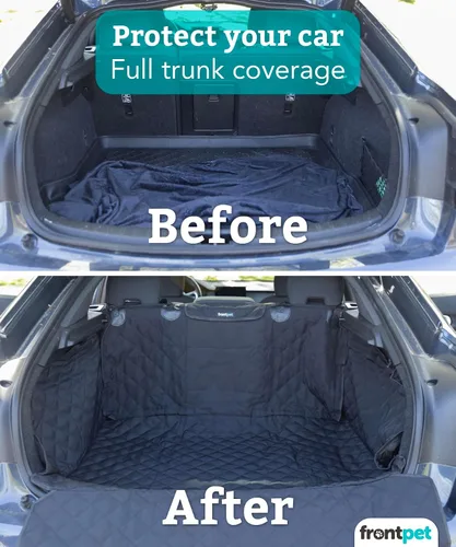 Vista 7 de Funda acolchada para perro, para la zona de carga de SUV, ajuste universal, para cualquier mascota. La funda duradera cubre y protege tu vehículo