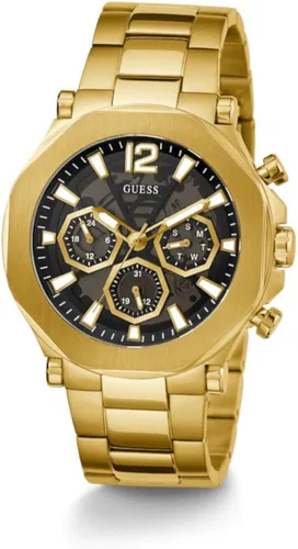 Vista 2 de GUESS US - Reloj multifunción de corte dorado para hombre