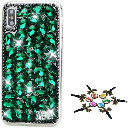 Vista 9 de Sparkle Case compatible con Samsung Galaxy Z Flip 2 5G - Elegante - Funda 3D hecha a mano con diamantes de imitación de diamantes de imitación