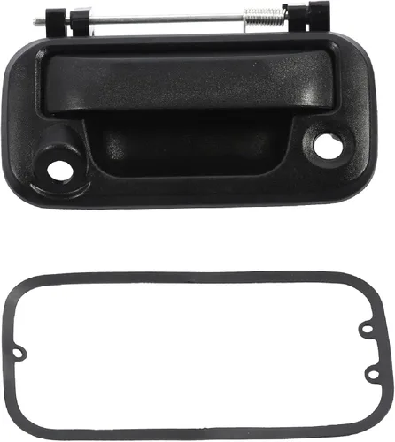 Vista 9 de Manija exterior de puerta trasera, compatible con Ford F150 F250 F350 F450 F550 Super Duty Explorer Lobo 2004-2016, Lincoln Mark LT, con orificio