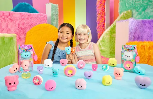 Vista 7 de Fluffie Stuffiez Popcorn & Donut Minis Característica coleccionable – Sorpresa Reveal Unboxing Suave y Squishable Táctil Play Fidget DIY