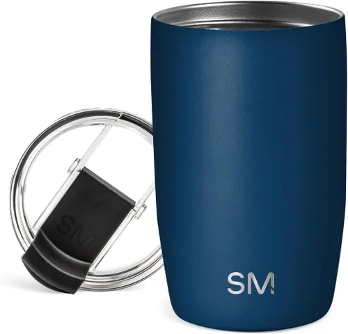 Vista 45 de Simple Modern Taza de café de viaje Tumbler con tapa abatible Reutilizable, aislada, de acero inoxidable, taza de café helado Cold Brew, termo