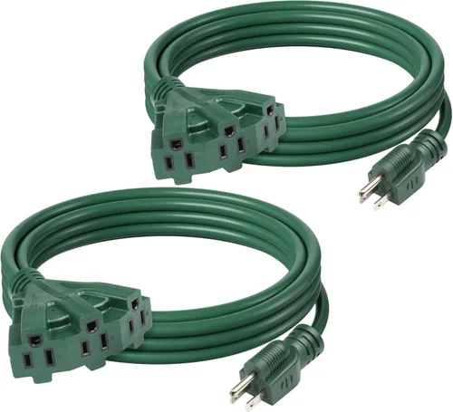 Vista 13 de El juego de cables de extensión para exterior de 2 paquetes de BN-Link es ideal para decoraciones de jardín en días festivos y equipos de jardín.