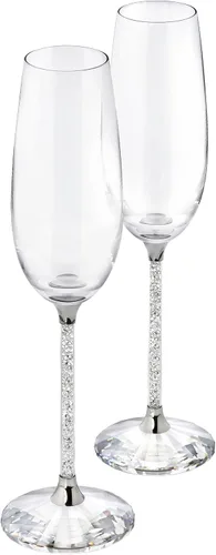 Vista 3 de Swarovski Crystalline Golden Shadow - Flautas para tostar, juego de 2