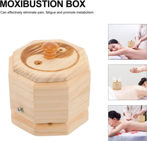 Vista 4 de Caja de moxibustión para el hogar, ombligo y cintura, hierba cálida, ajenjo, meridiano, alivio del dolor, quemador de moxa, paquete de calor, palos