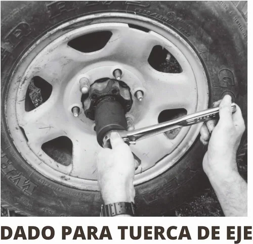 Vista 4 de Adaptador de tuerca de husillo Powerbuilt, 4 tuercas, 2-3/4-pulgadas exterior, Ford, Fácil remoción de tuercas de husillo, ejes traseros 2WD, tuerca