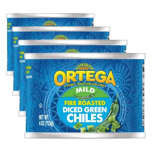Vista 11 de Ortega Chile verde tostado al fuego, suave, 4 onzas