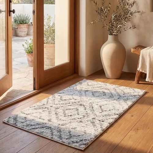 Vista 79 de SAFAVIEH Colección Adirondack Alfombra Decorativa - 2'6" x 4', Negro y Marfil, Diseño Moderno Desgastado, No Desprende Pelusa y Fácil Cuidado, Ideal