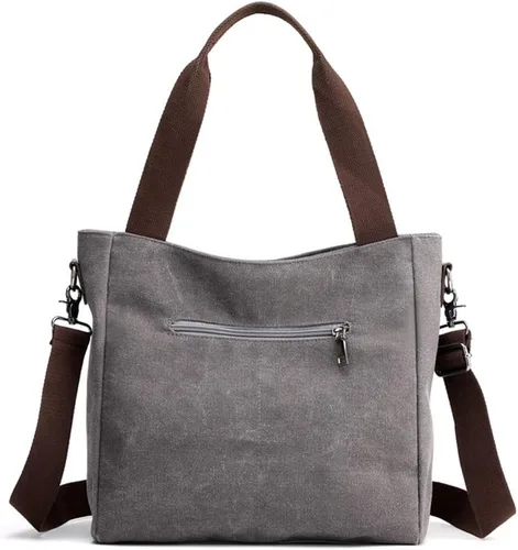 Vista 5 de Sunshinejing Bolso de lona pequeño para mujer, bolso cruzado de hombro, bolsos de trabajo, bolso de viaje