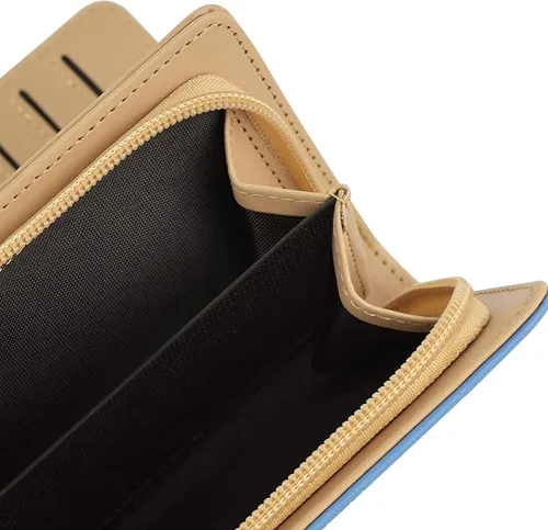 Vista 4 de PGXT Women's Long Leather Card Holder Purse Zipper Buckle Elegant Clutch Wallet 1
