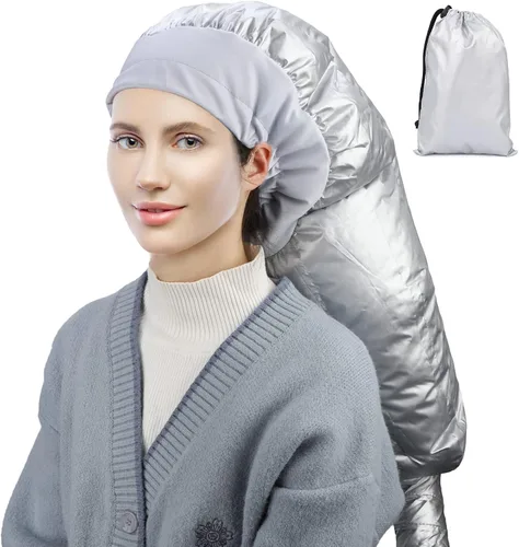 Vista 9 de Segbeauty - Accesorio para secador de pelo con capucha, extra grande, ajustable, con correa elástica para el cuidado del cabello rizado natural