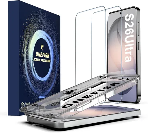Vista 14 de OneFish Protector de pantalla de vidrio templado de borde completo para iPhone 11 Pro/XS/X de 5.8 pulgadas, paquete de 2 refuerzos de bordes, HD