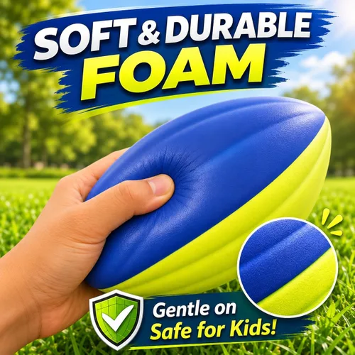 Vista 2 de Paquete de 3 balones de fútbol de espuma suave para niños, bolas