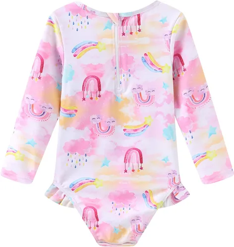 Vista 2 de Trajes de baño de una pieza para niñas y niñas con protección solar UPF 50+