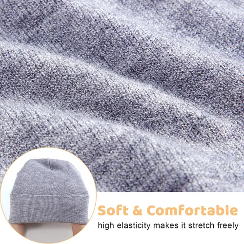 Vista 3 de SATINIOR Gorro de 4 piezas para bebés, gorro para niños y niñas, para invierno, primavera, para bebés, de 0 a 36 meses
