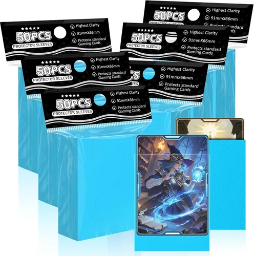 Vista 27 de 1000 unidades de fundas para cartas coleccionables TiopLior, funda mate perfecta para MTG, protector suave para cartas deportivas, funda estándar