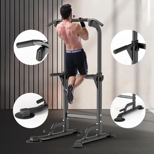 Vista 4 de Z ZHICHI Pull-Up Dip Station Pull-Up Chin-Up Weight Capacity 350LBS