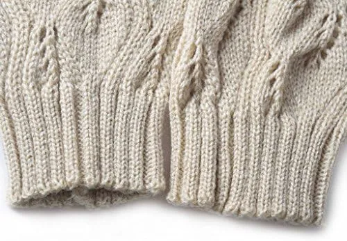 Vista 4 de Calcetines de botas para mujer, calentadores cortos de invierno para piernas, con encaje de ganchillo, puños de botas de punto para mujer, botas
